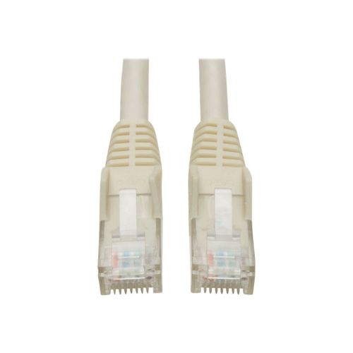 Eaton Tripp Lite Series Cat6 Gigabit Snagless Molded (UTP) Ethernet Cable (RJ45 M/M), PoE, White, 3 ft. (0.91 m) - Cordon de raccordement - RJ-45 (M) pour RJ-45 (M) - 0.9 m - UTP - CAT 6 - moulé...