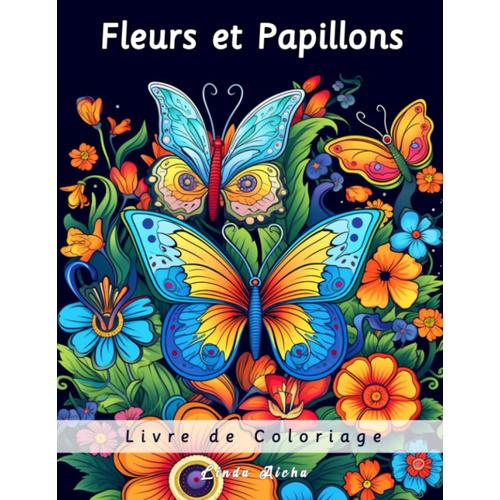 Livre De Coloriage Fleurs Et Papillons: Cahier De Coloriage Relaxant Avec Dessins Magnifiques Des Fleurs Et Papillons (Un Beau Livre Pour Soulager Le Stress Et Se Détendre)