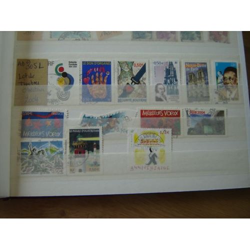 Ad 305 L // Lot De Timbres Oblitérés France 2004