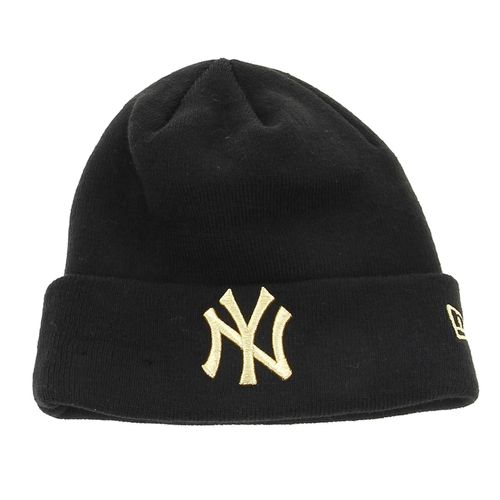 Bonnet Classique New Era Metallic Beanie Neyyan Blkxgd Noir