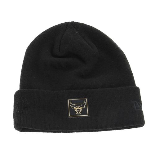 Bonnet Classique New Era Metallic Badge Cuff Knit Chibul Blkmtg Noir