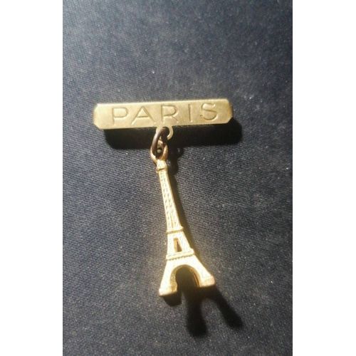 Ancienne Broche Badge Paris Tour Eiffel