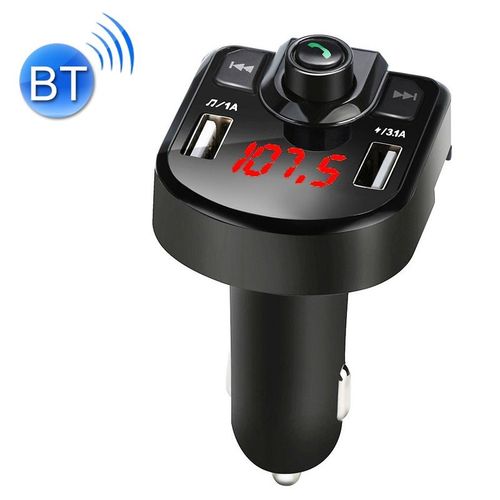 Transmetteur Fm Bluetooth Double Usb, Appels Mains Libres - Livraison Gratuite + Sd 4go Yonis