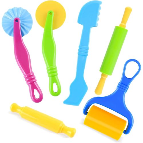 Outil De Pétrissage, 6 Pcs Outil De Modelage Accessoires De Pâte À Modeler, Emporte-Pièces, Accessoires De Pâte À Modeler, Jouets De Petite Cuisine[Kit6504431]