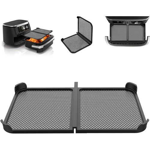 Grille Anti Projection Pour Air Fryer Ninja 10,4 L Af500Eu, Anti-Éclaboussures Accessoires Pour Air Fryer Ninja, Pliable Protection En Silicone Air Fryer Accessoires Pour Ninja Foo[KIT6505373]