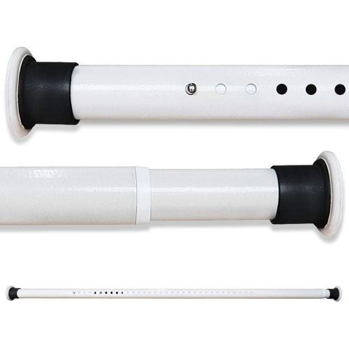 Tringle De Rideau De Douche Extensible Sans Perçage 70-110Cm Acier Au Carbone Blanc Tringle A Rideaux Vêtements Télescopique Barre A Tension Pour Salle De Bains Fenêtre Cuisine Arm[KIT6506785]
