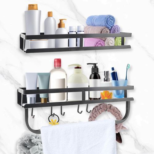 Meubles De Salle De Bain/Porte - Douche/Porte - Serviettes/Porte - Objets/Meubles De Cuisine/En Acier Au Carbone/Deux Étages, Salle De Bains, Cuisine, Salon (40cm)[Kit6504575]