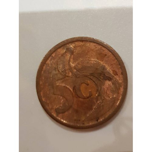Pièce De 5 Cents Afrique Du Sud