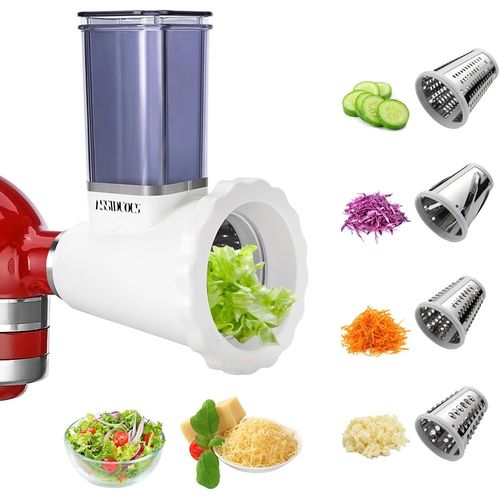 Accessoire De Trancheuse De Légumes Pour Kitchenaid Robot Pâtissier, Accessoires Pour Hachoir, Râpe À Fromage, Coupe-Tout, Coupe-Fruits, Vegetable Slicer¿Ajout Pour Saladier[Kit6505309]