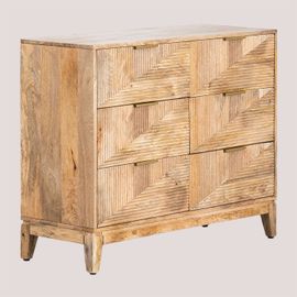 Commode En Bois De Manguier Baty Design Bois Naturel