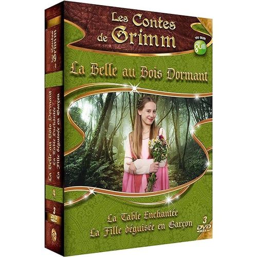 Coffret Les Contes De Grimm - Volume 4 - Dvd Zone 2 Audio Uniquement En Francais , Pas De Sous Titrages De Possible La Belle Au Bois Dormant + La Table Enchantee + La Fille Deguisee En Garcon