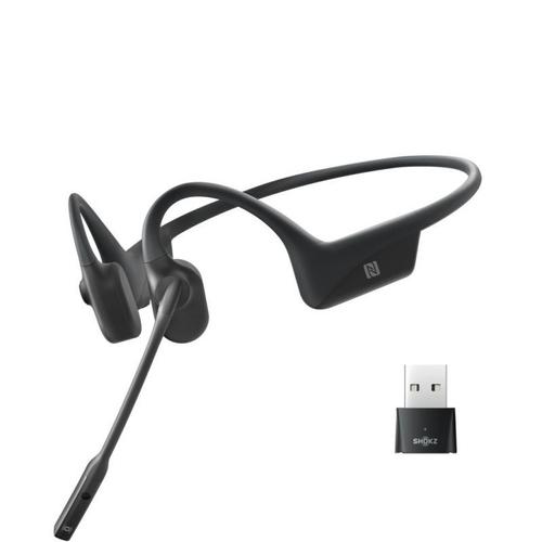 Shokz OpenComm UC (16h, Filaire), Écouteurs, Noir