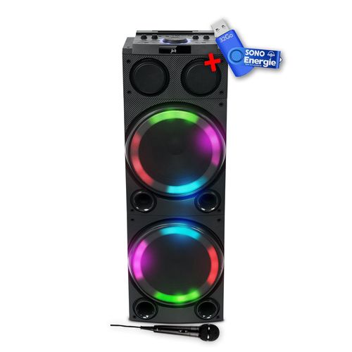 Muse M-1982 DJ Sono Party Box Sono 600W - Entrées AUX/Micro/Guitare - USB/Bluetooth+clé USB 32Go