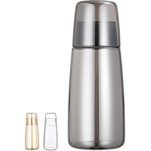 Carafe En Verre,Carafe D'eau De Chevet Et Verre Pour Table De Nuit,Carafe D'eau Pour Boisson Froide Distributeur De Bain De Bouche Pour Salle De Bain Et,Cuisine,Chambre D'amis Acce[Kit6505483]