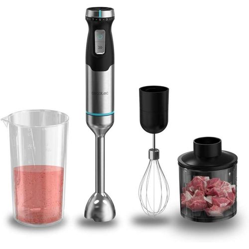 Mixeur À Main Power Pulsar 2300Max Cream&Crush. Puissance Maximale De 2300W, Lames 4 Feuilles Avec Revêtement En Titane Noir, Pied Xl, Verre 700Ml Avec Couvercle, Hachoir Et Fouet [KIT6501490]