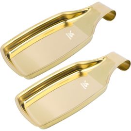Lot De 2 Repose-Cuillères En Acier Inoxydable Pour Cuisinière Doré[Kit6501510]