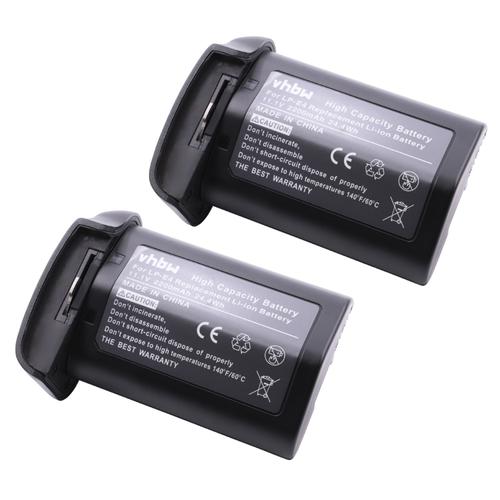 vhbw 2x Batterie compatible avec Canon Speedlite 580EX, 580EX II, 540EZ, 550EX appareil photo (2200mAh, 11,1V, Li-ion)