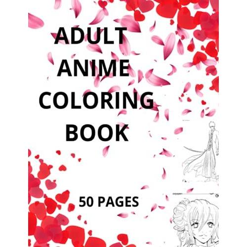 Adult Anime Coloring Book