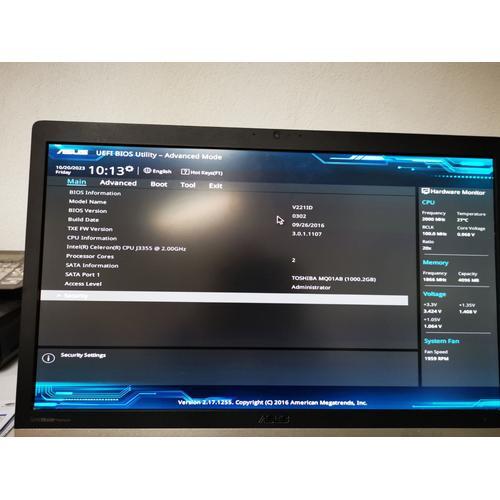 Asus all in one A10 V221IDUK 21" Intel Pentium - Ram 4 Go - DD 1 To