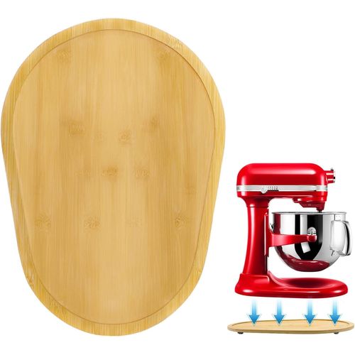 Planche Coulissante En Bambou Compatible Avec Les Robot De Cuisine Kitchen Aid 5-8 Qt Professional Bowl Lift Support Coulissant Pour Mixeur Kitchen Aid 5-8 Qt, Mélangeur De [KIT6503766]