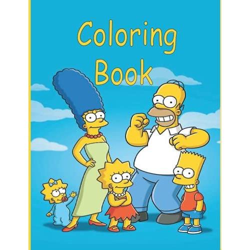 Coloring Book: The Simpson, 70 High Quality Coloring Pages For Adult