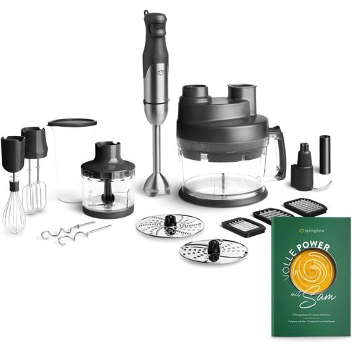 Springlane Ensemble De Mixeur Plongeant En Acier Inoxydable Sam 800W (Accessoire Pour Mixeur, Robot Ménager)[KIT6500515]