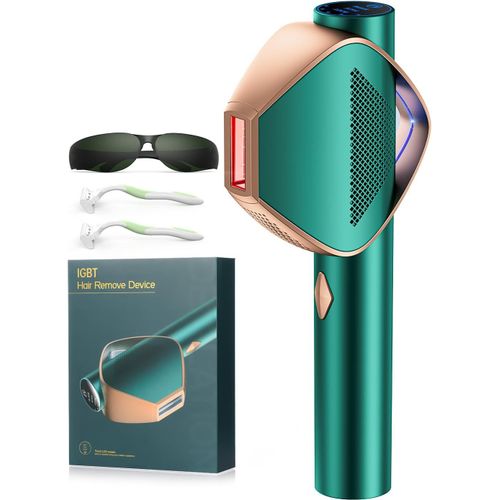 Kgabery-Épilateur Lumière Pulsée,Ipl Épilateur Laser Avec Flash Rapide Igbt,Fonction 3-En-1 Et 19,8 J Flash Illimité,600nm Épilation Laser Pour Femme Et Homme,Visage,Corps