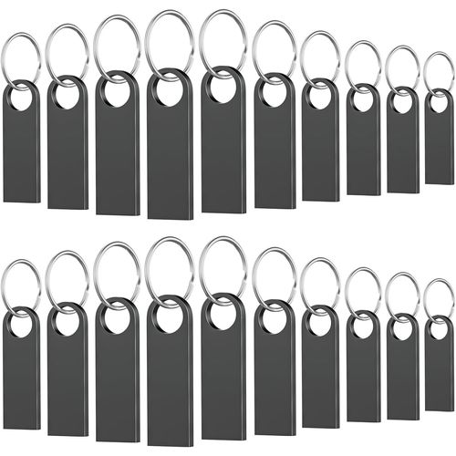 KGABERY-Lot De 20 Clés Usb 1 Go-Mini Clés Usb Étanches -Cle Usb En Métal-Pour Ordinateur Portable,Ordinateur,Tv,Voiture