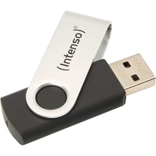 KGABERY-Basic Line 3503470 Clé Usb 2.0 16 Go Noir/Argent