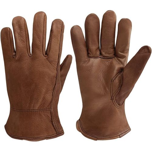 Kgabery-Gants De Travail En Cuir Pour Conducteur/Moto/Chasse/Équitation/Travail De Ferme Doux Et Ajustement Parfait Pour Hommes Et Femmes