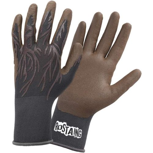 KGABERY-Roots-It08 Gants De Jardinage Fins Ultra Confort Résistants À L'Abrasion Roots Taille 08,Marron/Gris,8
