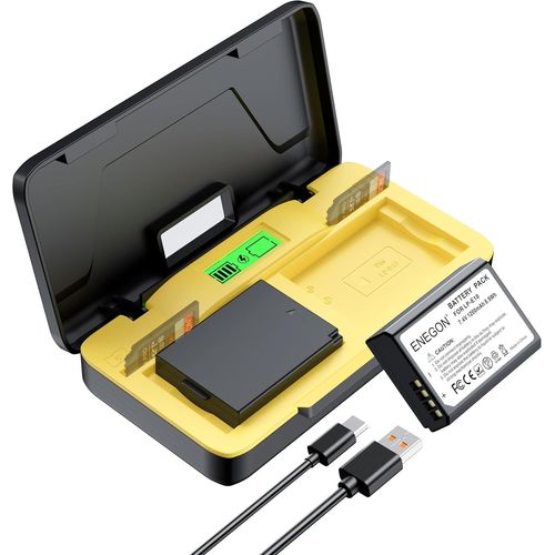 KGABERY-Lp-E10 Chargeur Rapide Double Batterie 20W Avec Stockage,Compatible Avec Canon Lp-E10 Et Les Appareils Photo Numériques Canon Eos 1100D,1200D,1300D,2000D,3000D,Rebelt5,T6,Kiss X50,X70