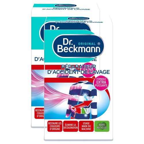 Dr.Beckmann Lot de 2 Réparateurs d'Accident de Lavage 2x75g pour Main ou Machine