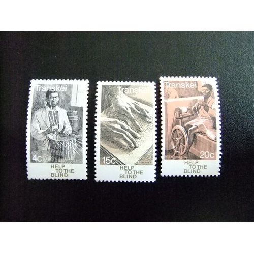 48 Transkei 1977 / Assistance Aux Aveugles / Yvert 30 / 32 Mnh