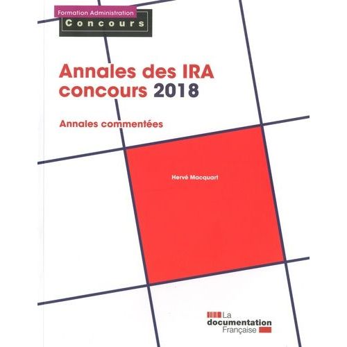 Annales Des Ira - Concours - Epreuves Écrites