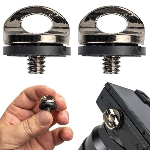 Vis De Fixation Pour Appareil Photo 1/4"" Pouce, 2 Pack, Vis Rapide, Vis D'Adaptateur Pour Sangle, Plaque Qr, Accessoires Pour Appareil Photo Pour Trépied, Tripode, Adaptateur À Vis[Hero1097]