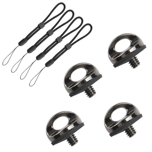 4 Pièces 1/4"" Vis Appareil Photo, Adaptateur À Vis Pour Sangle De Caméra Anneau En Rond, Vis De Montage De Caméra, Accessoires Vis De Fixation Pour Trépieds, Monopods, Bâtons De Se[Hero704]