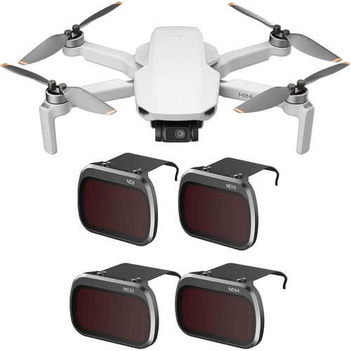 Pack De 4 Filtres Nd Mini 4k Pour Dji Mini 4k/Mini 2 Se/Mini Se/Mini 2/Mavic Mini Accessoires De One (Nd8/Nd16/Nd32/Nd64)[Hero2095]-Smart Accessoire