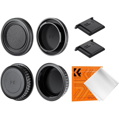 K-Mount 2 X Cache Boitier 2 X Bouchon Arrière 2 X Protection Griffe 1 X Chiffon Compatible Avec Pentax K3/K3 Ii/K70/Ks1/Ks2/K500/K50[Hero2830]
