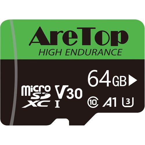 Carte Micro Sd 64go, Carte Sd Lot De 1, Sdxc, U3, V30, C10, Uhs-I, Carte Mémoire Avec Adaptateur Pour Tablette/ One/Dash Cam/Camera/Phone/Nintendo-Switch/Pc¿Lecture Imale 100 M[Hero1454]