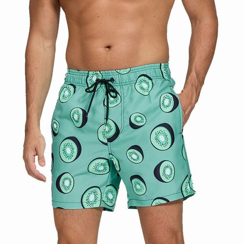 Datifer-Short De Sport En Polyester Imprimé Pour Homme,Maillot De Bain,Maillot De Bain,Pantalon De Plage,Fitness,Surf-Kiwi Fruits-L