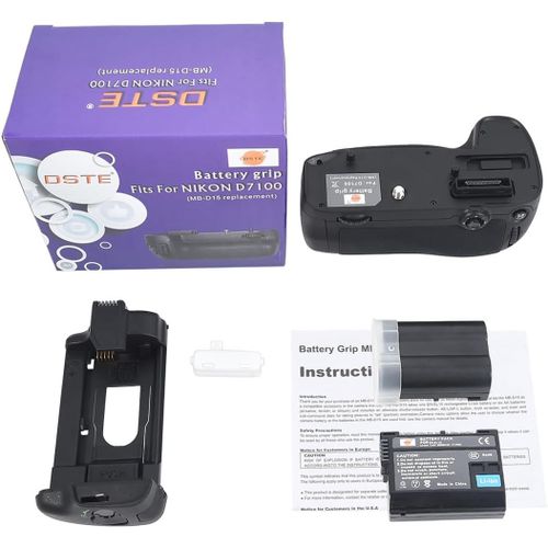 Multi-Puissance Vertical Batterie Poignée Titulaire Pour Nikon D7100 D7200 Dslr Caméra Comme Mb-D15 Avec 2-Pack En-El15[Hero3153]