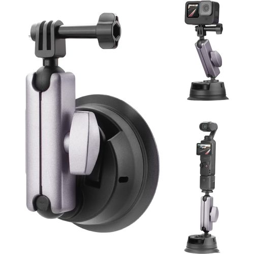 Pocket 3 Support À Ventouse Pour Pare-Br Et Fenêtre Pour Dji Osmo Pocket 3 2, Action 5 Pro 4, Insta360 X4 X3 Go 3S, Gopro Hero 13 12 11 10 9 Accessoires ¿ Aluminu[Hero941]