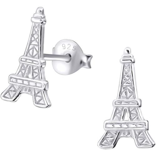 Meimieshop-Bijou Pour Femme Boucles D'oreilles Pour Femme Tour Eiffel Brillant Argent Sterling 925