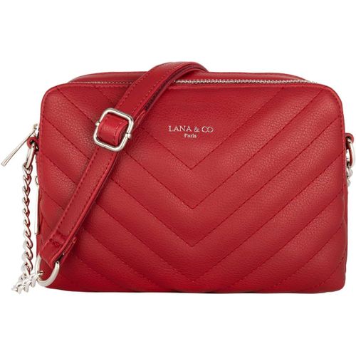 meimieshop-Sac Bandoulière Matelassé Femme-Petit Sac À Main Chaîne Porté Epaule Cuir Pu-Pochette Rectangle 2 Compartiments Zip-Besace Sacoche Ville Shopping Soirée Tendance