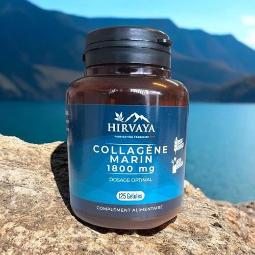 Collagène Marin 1800 Mg Dosage Optimal Ni Gluten Ni Lactose 125 Gélules Fabriqué En France Attesté Direction Générale De L'alimentation Française. Prolonge La Jeunesse Et L'hydratation De La Peau. 