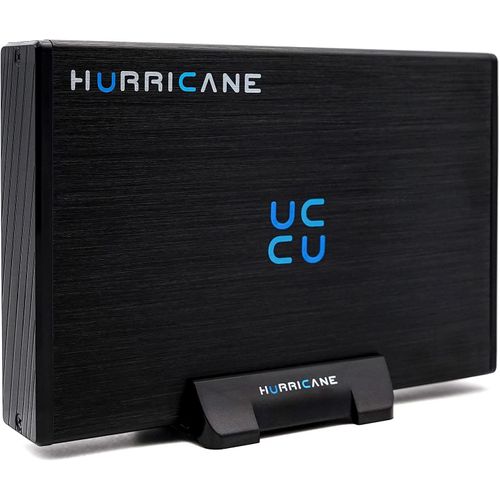 meimieshop-Gd35612 Disque Dur Externe En Aluminium 2 To 3,5"" Usb 3.0 Hdd Avec Bloc D'Alimentation Pour Pc,Tv,Ps4,Ps5,Xbox,Ordinateur Portable Compatible Avec Windows Mac Linux