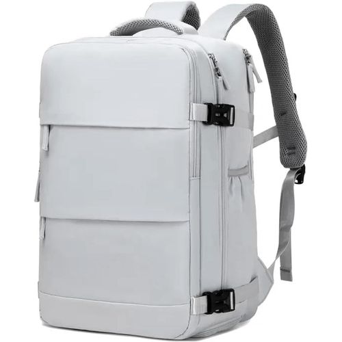 meimieshop-Bagages Valise Cabine Sac 40X20X25 Pour Ryanair Sac À Dos Voyage Cabine Avion 20L Sous Siège Bagage À Main Petit Sac De Voyage(Gris)