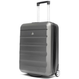 meimieshop-55X40X20Cm Ryanair Priorité Taille Maximale 40L Valise Cabine Bagage Cabine Bagage À Main Valise Rigide Légere À 2 Roulettes 55X40X20(Gris Charbon)