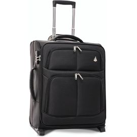 meimieshop-56X45X25 Cabine Bagage Easyjet Taille Maximale 60L Bagage À Main Valise Souple Légere À 2 Roulettes,Pour Jet2,British Airways,56Cm,Garantie De 10 Ans,Noir